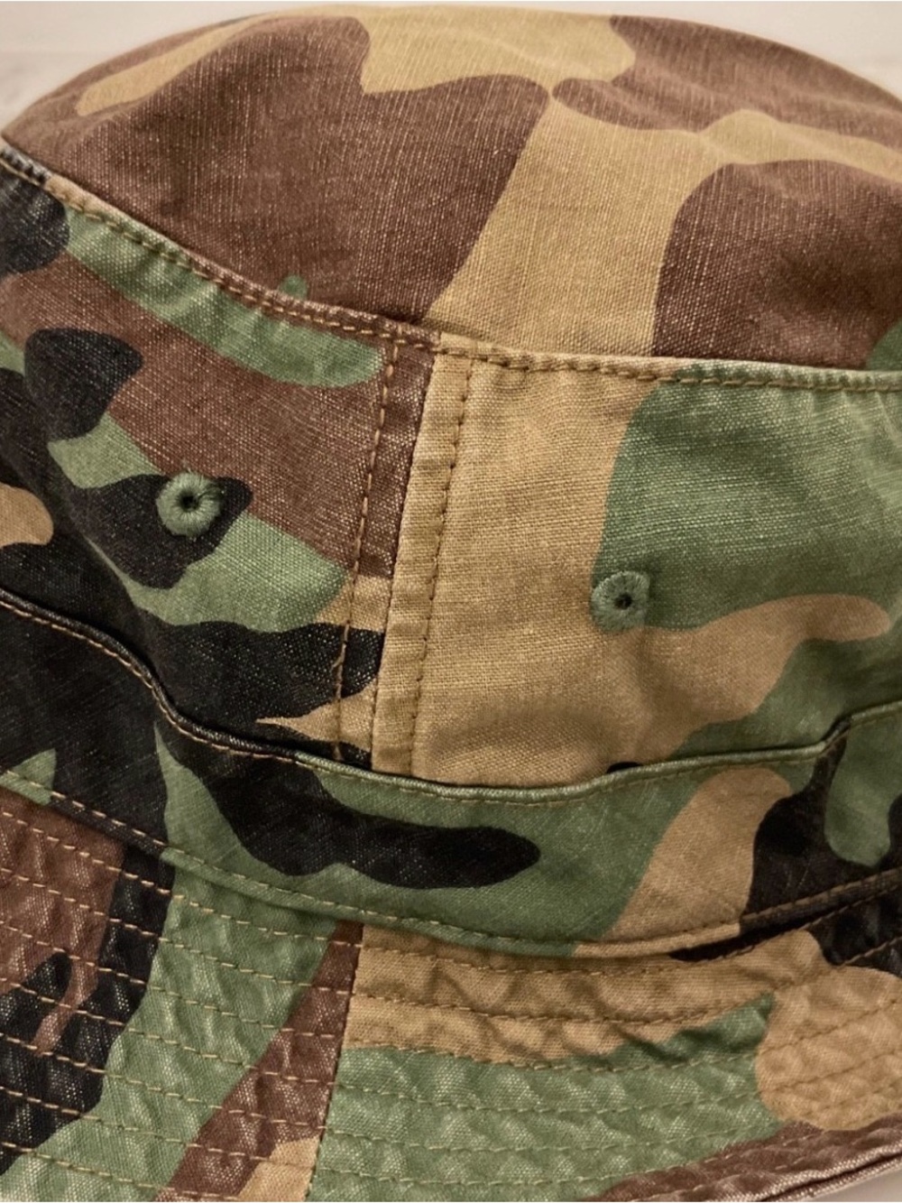 NWT Polo Ralph Lauren CAMO Twill Pony Logo Bucket Hat - L/XL - Picture 3 of 7